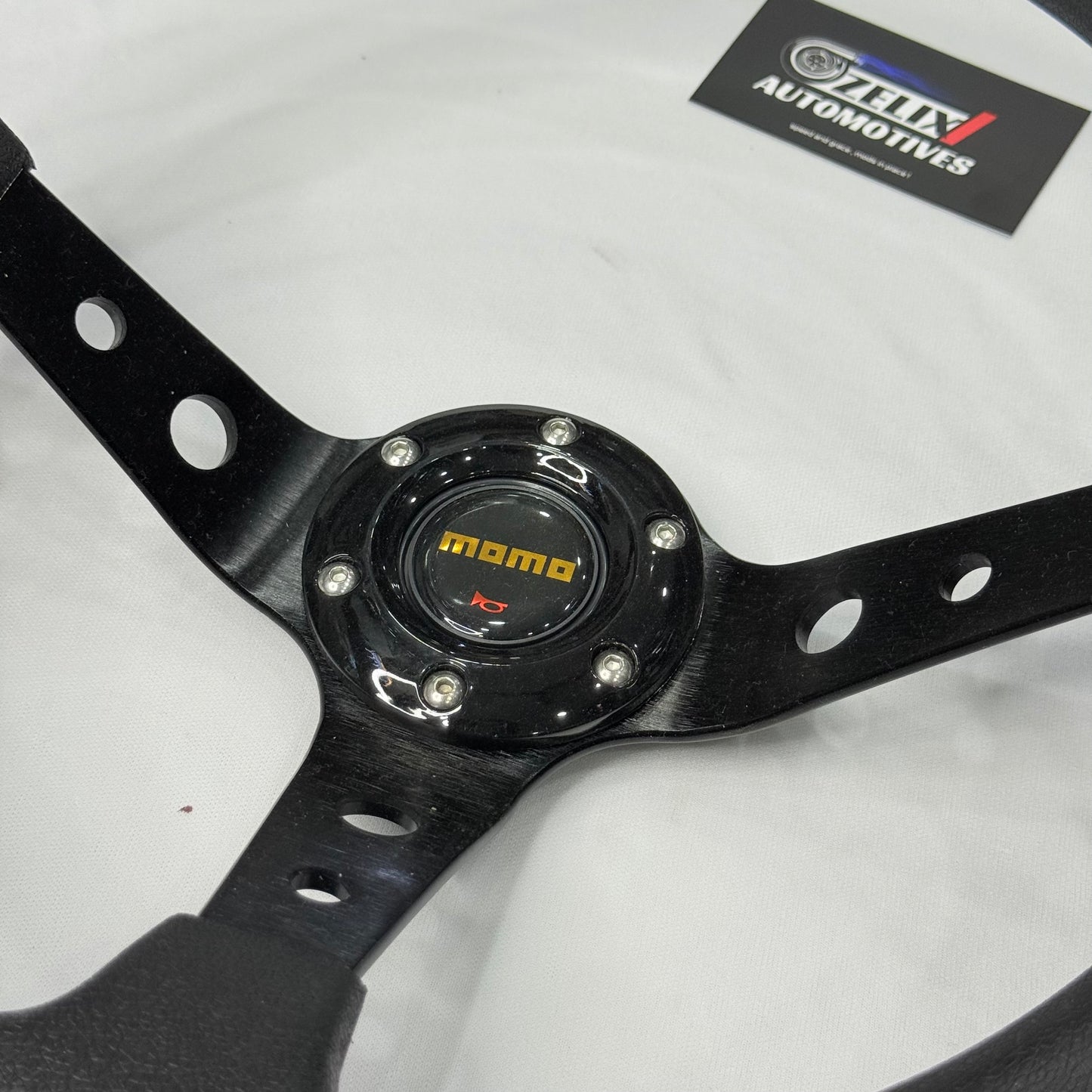 MOMO deep dish steering wheel in black