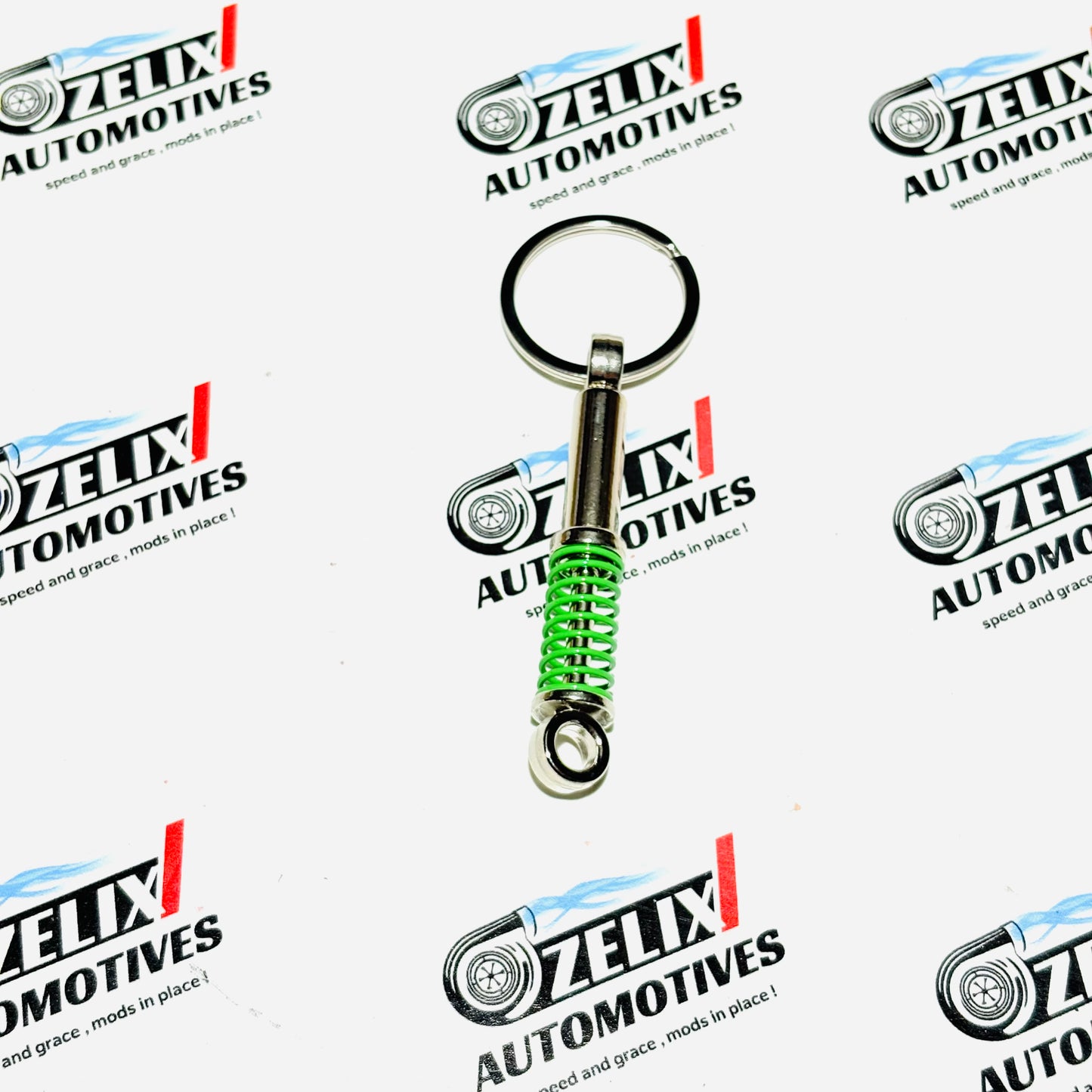 Suspension Style Keychain | Functional Mini Shock Absorber Design