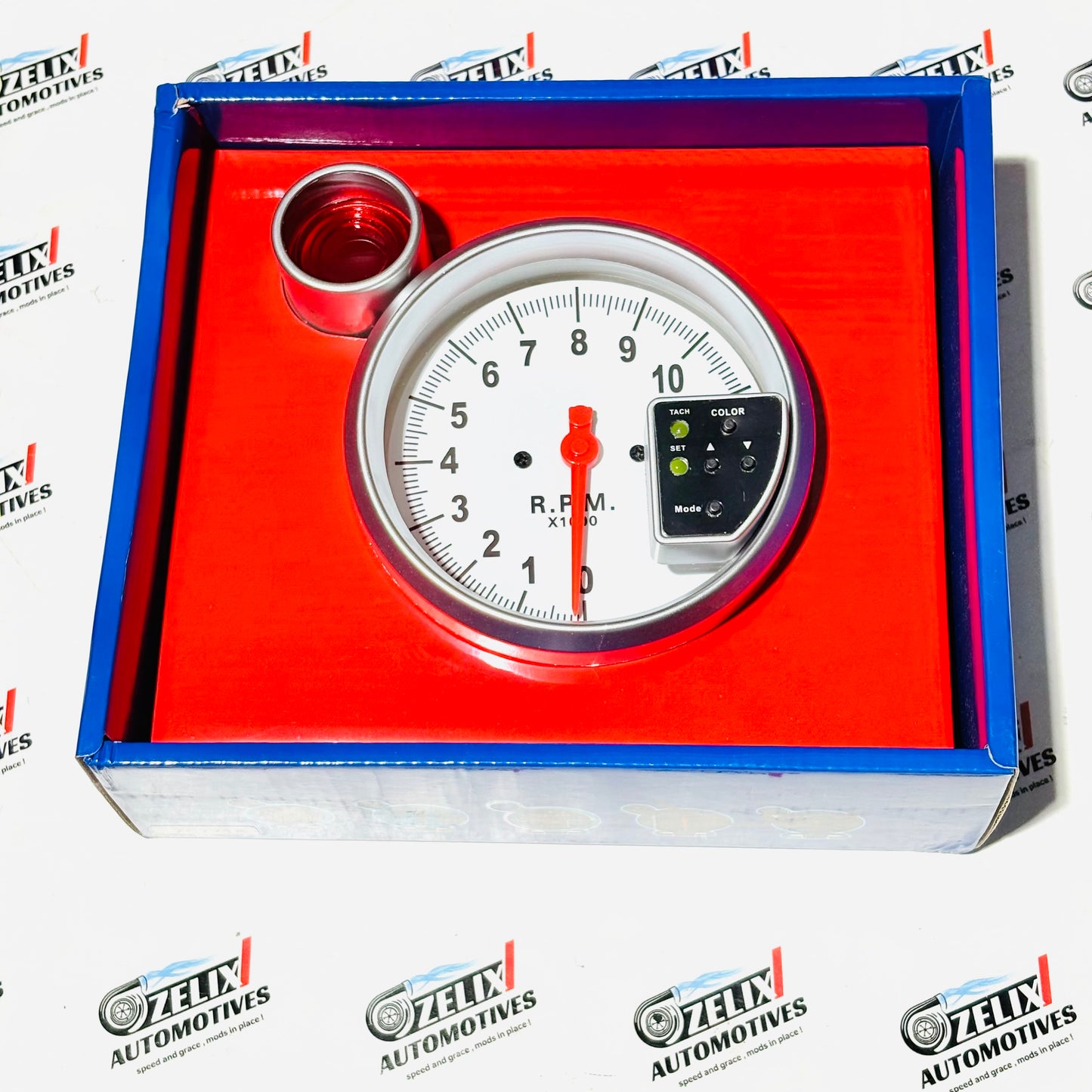 Tiger RPM Tachometer Gauge – Universal Racing Performance Meter