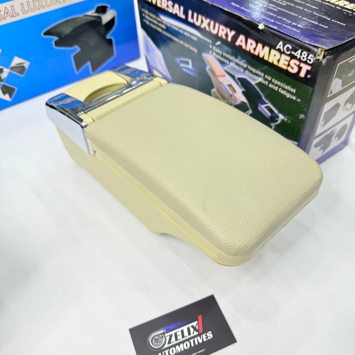 Universal Adjustable Car Armrest Console – Aftermarket Center Storage Box