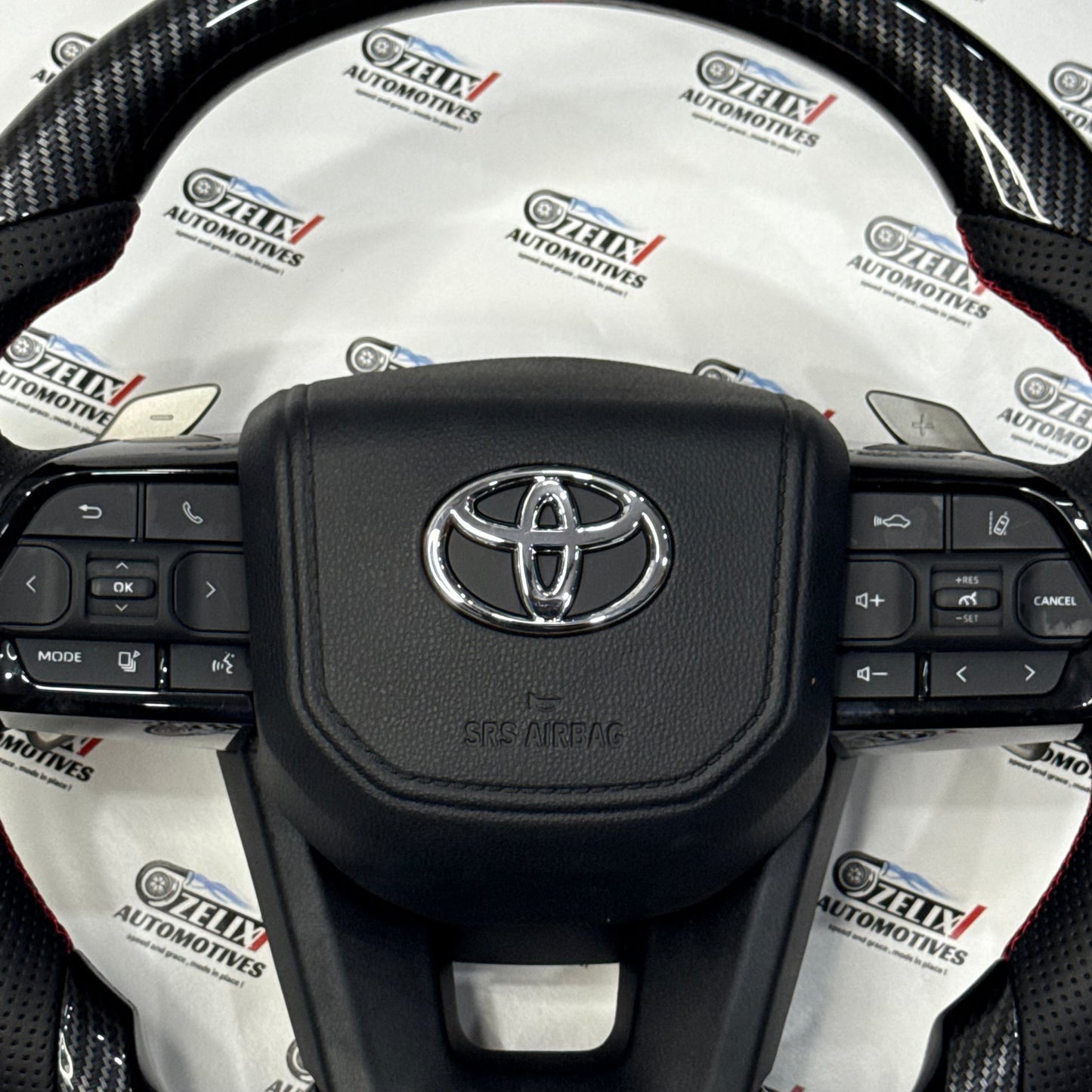 Crysta, Fortuner, Hilux, Innova Carbon Fiber Steering Wheel | Aftermarket