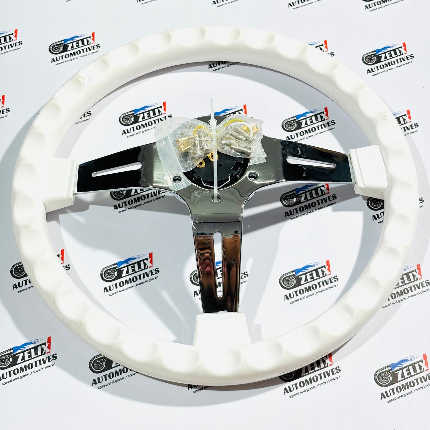 Nardi Snowline Edition JDM-Style Steering Wheel | Pure White Finish