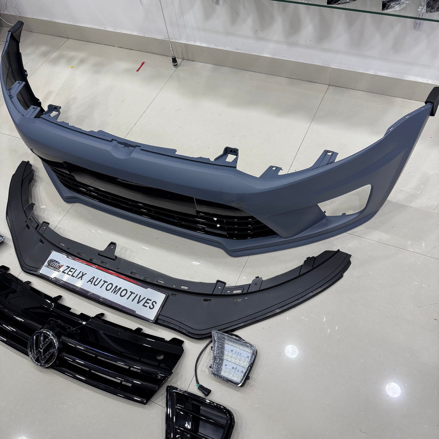 Polo And Vento WRC Front Bumper Kit With DRLs | Aftermarket