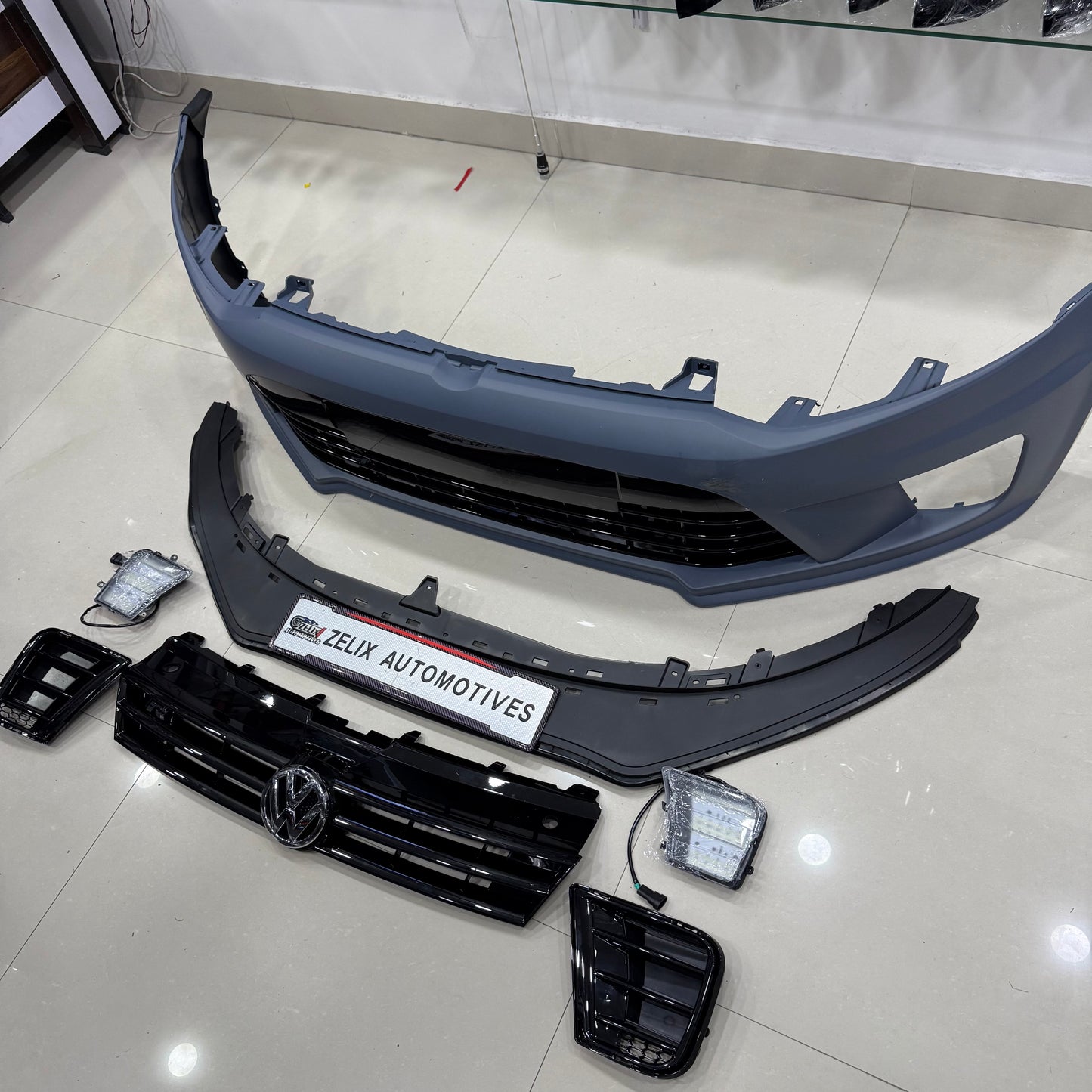 Polo And Vento WRC Front Bumper Kit With DRLs | Aftermarket