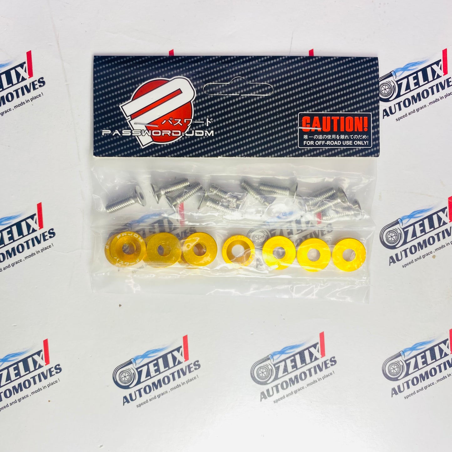 Aluminum Washer and Bolt Kit JDM Style (10-Piece Set) | Universal, Multi-Color