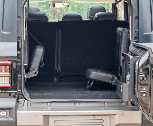 Thar Roxx – Bimbra Parallel Rear Seats | Foldable Child-Friendly Seating Upgrade