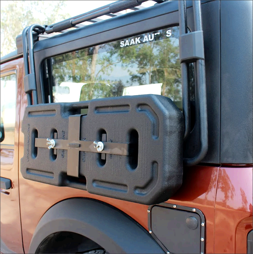 Mahindra Thar Jerry Can Mounting Brackets | Heavy-Duty Side/Rear Mount Holders