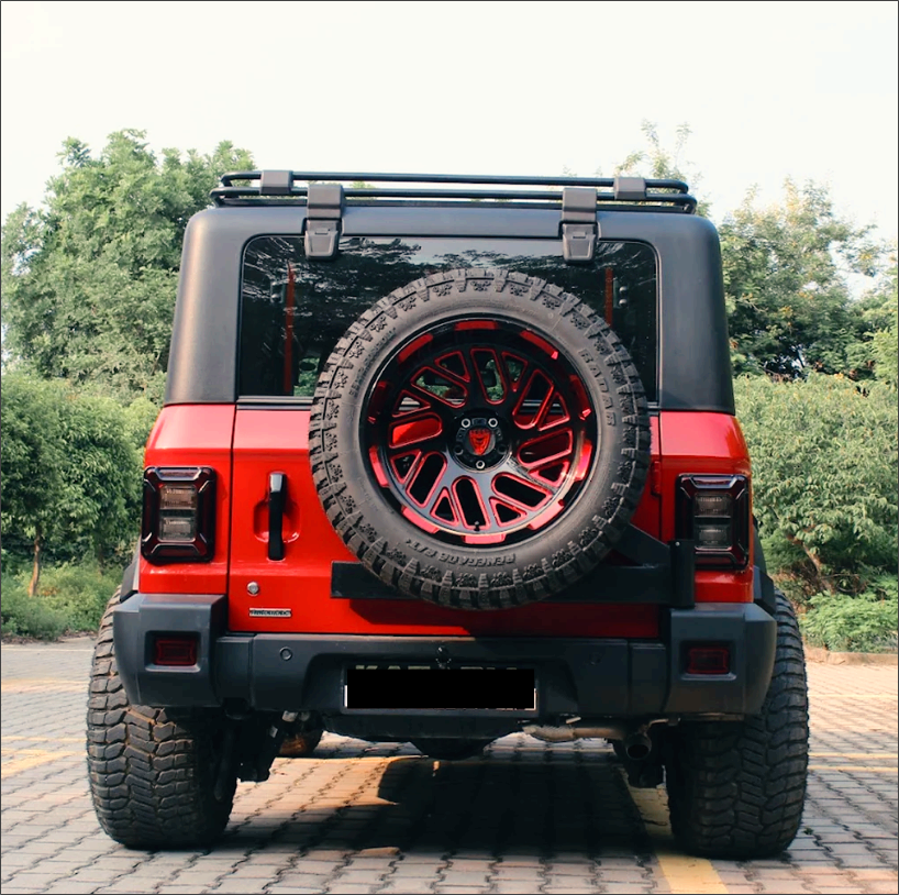 Mahindra Thar Tyre Carrier | Heavy-Duty Wheel Mount