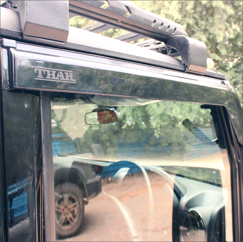 Mahindra Thar Door Visor | Rain and Wind Deflector | Premium ABS Set