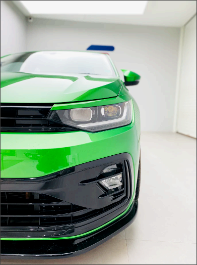 Volkswagen Virtus Fog Lamp Grill | Sporty Front Bumper Upgrade (Black/Carbon)Colour Options