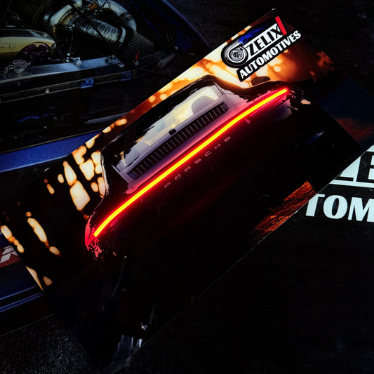 Porsche 911  LED Car Poster | Lightning Frame | Landscape Wall Art