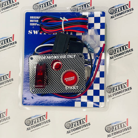 Switch Panel with Engine Start Button Car Ignition Control