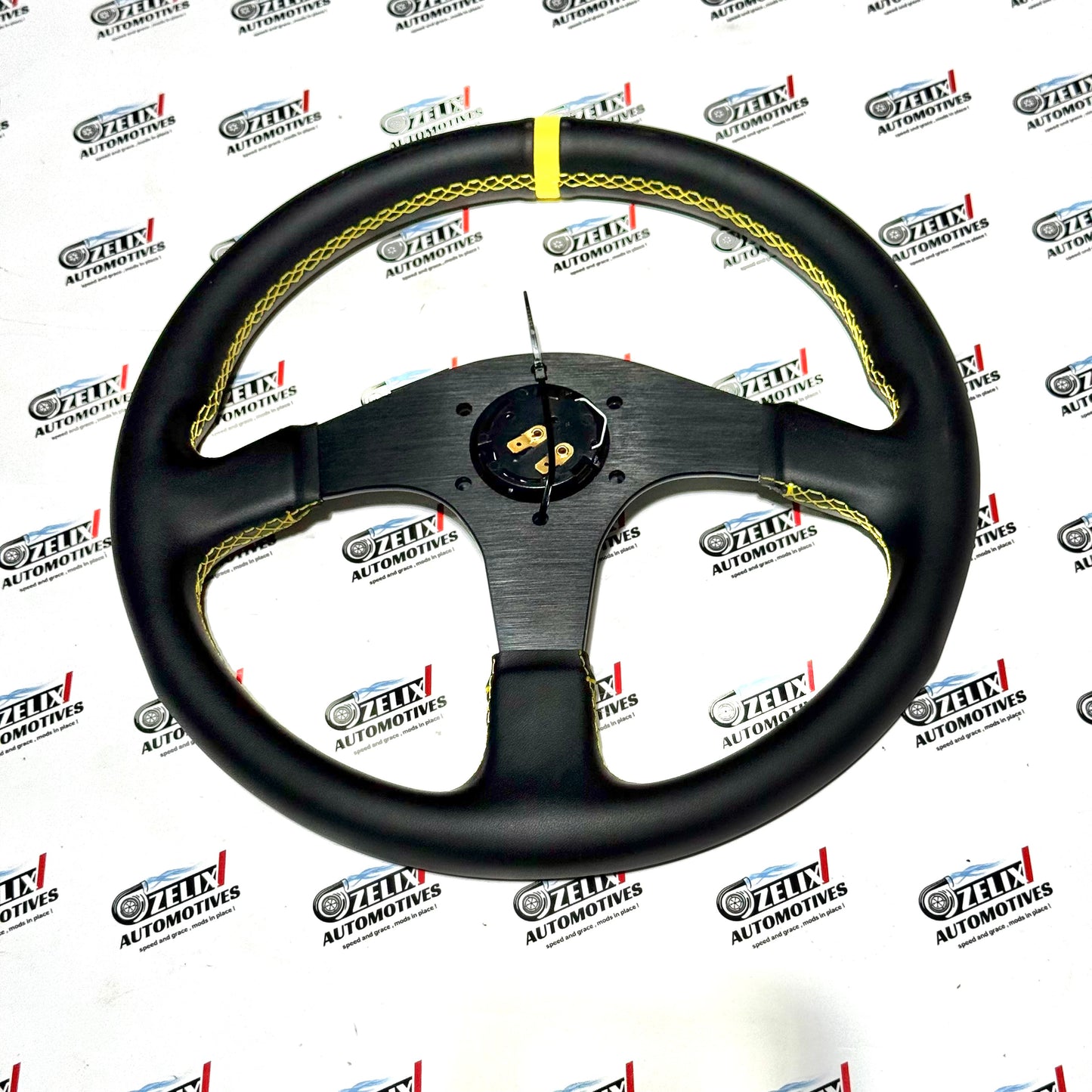 OMP Flat Racing Steering Wheel (14-Inch ) | Premium Sport & Rally Style
