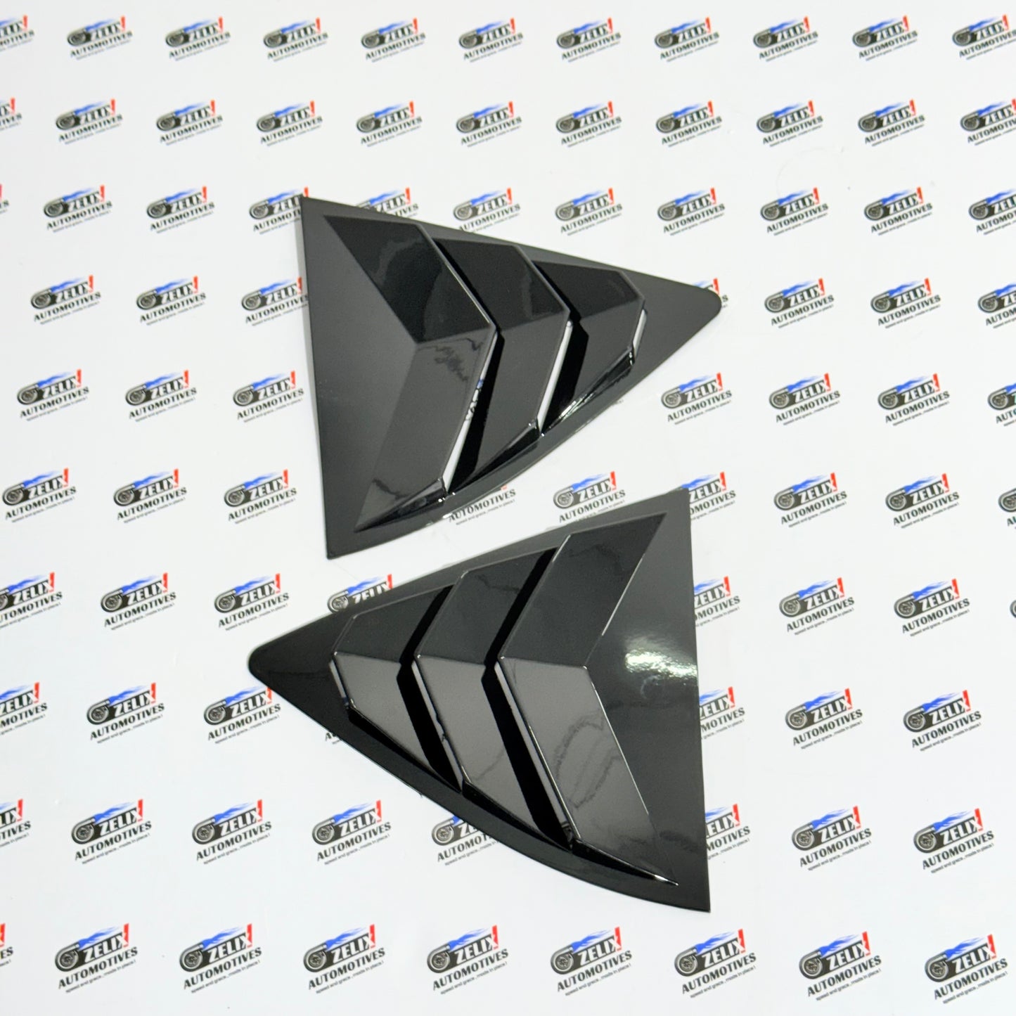 Skoda Octavia Window Louvers Glossy black Finish | Compatible with 2020+ Models