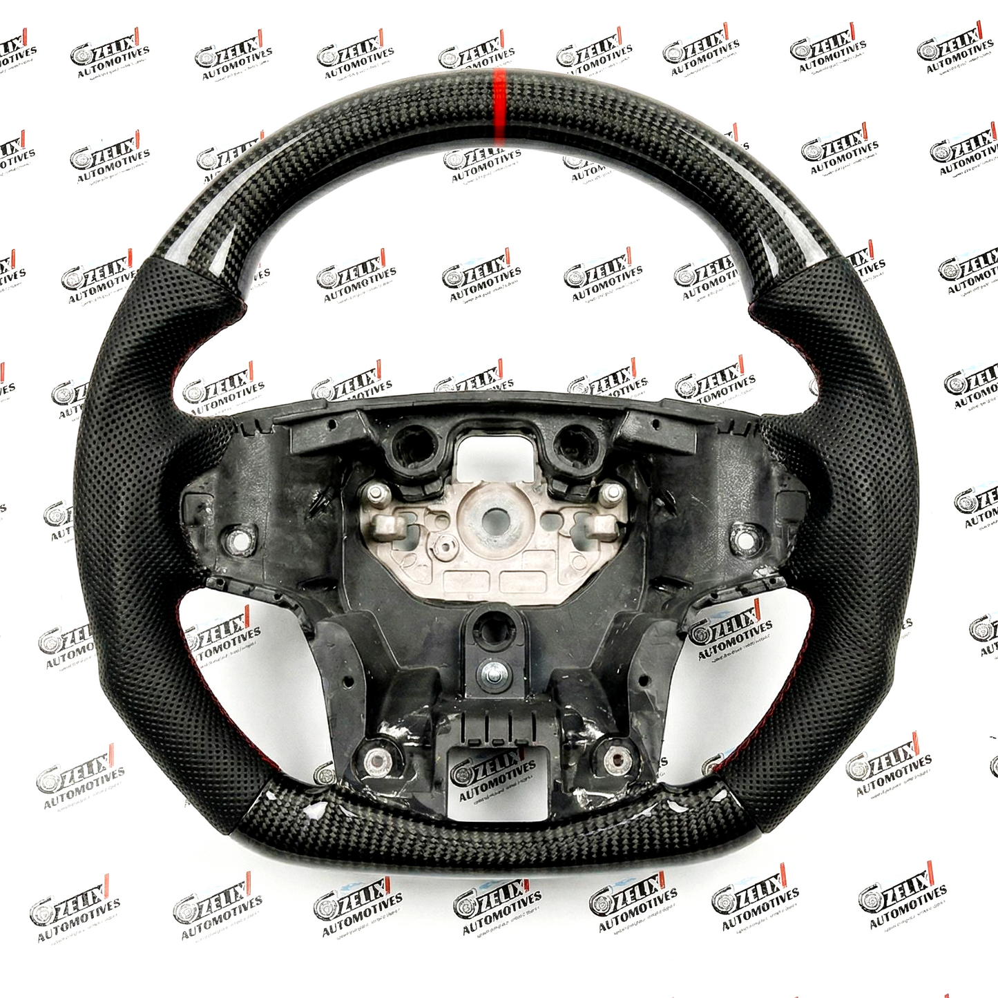 Ford Endeavour Steering Wheel | Aftermarket Carbon Fiber Finish