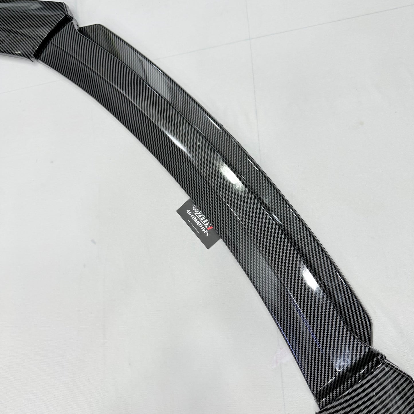 Universal 4 Pc Carbon Fiber Front Splitters with Lip | ABS
