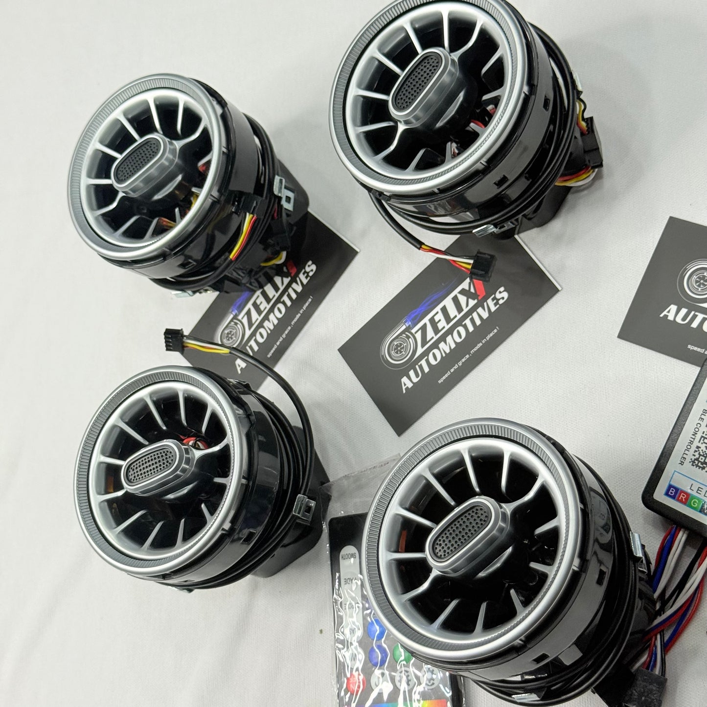 RGB AC Vent LED Light Set (4 Pieces) | Wireless Remote Control