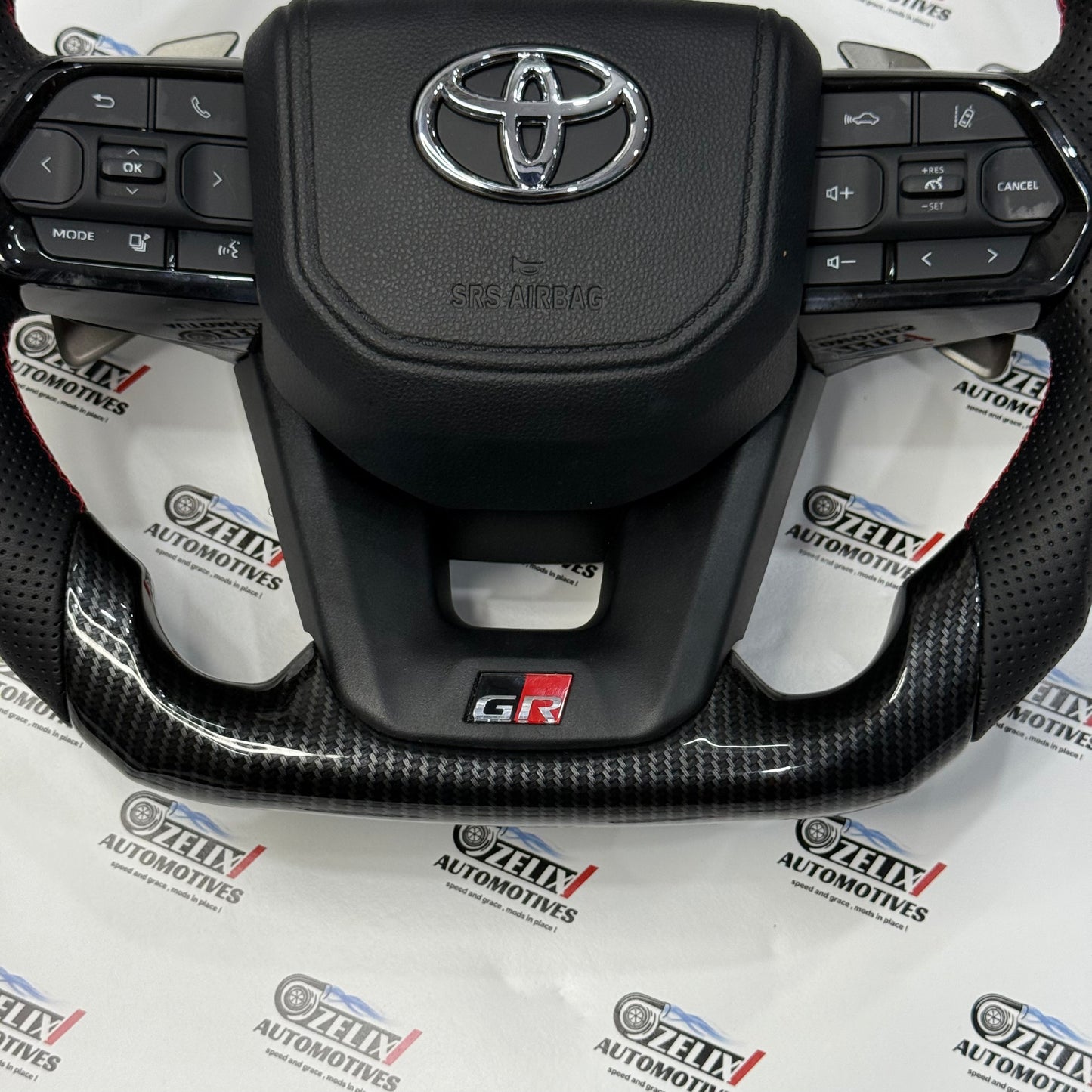 Crysta, Fortuner, Hilux, Innova Carbon Fiber Steering Wheel | Aftermarket