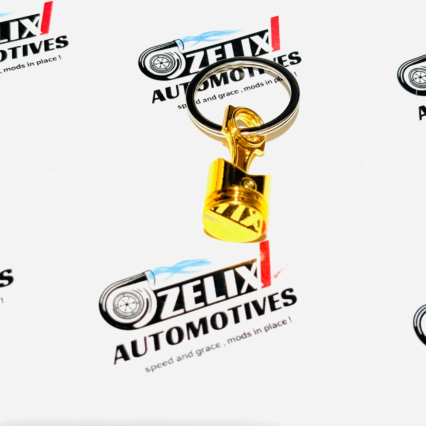 Piston Style Keychain | Functional Metal Engine Design