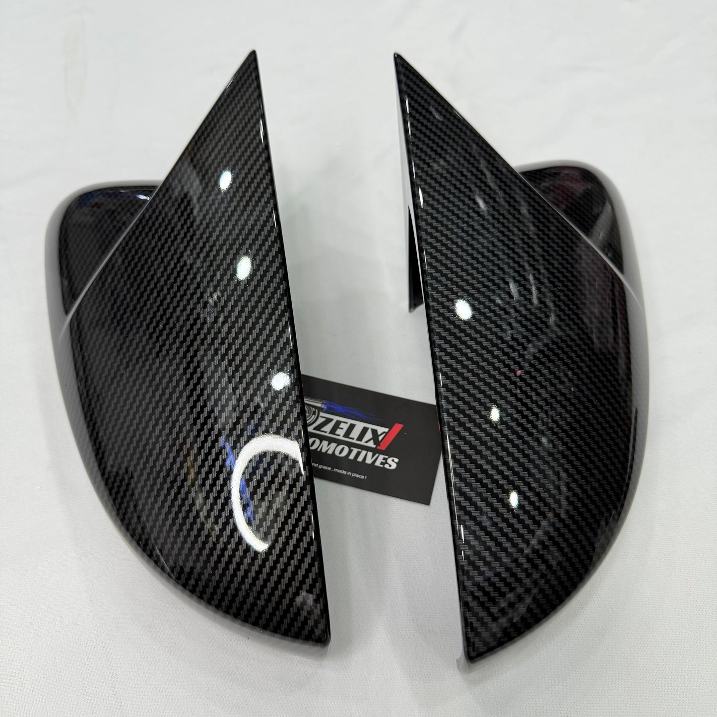 Batman-Style Mirror Covers For Polo, Vento, Ameo And Rapid (Inbuilt Indicator Mirrors Only)