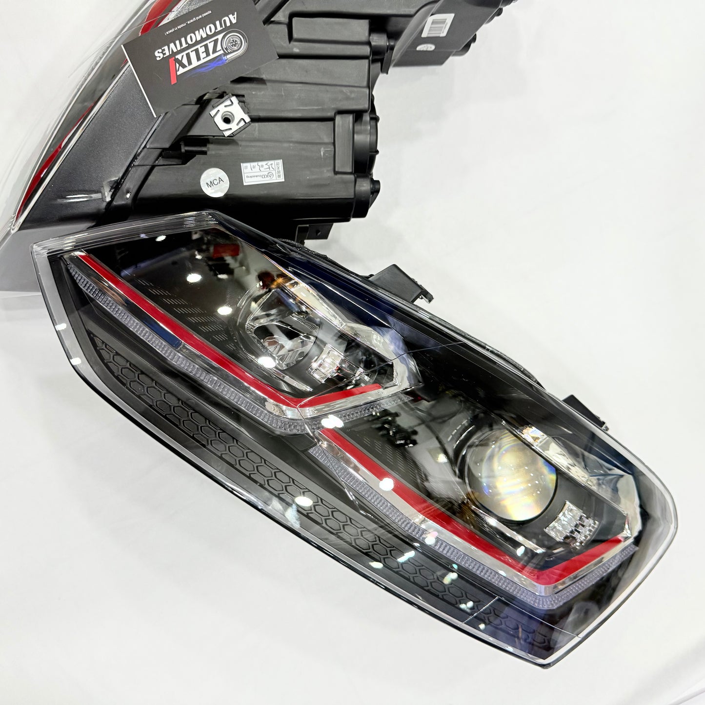 Polo And Vento Golf‑Style Red Line Projector Headlights | Aftermarket