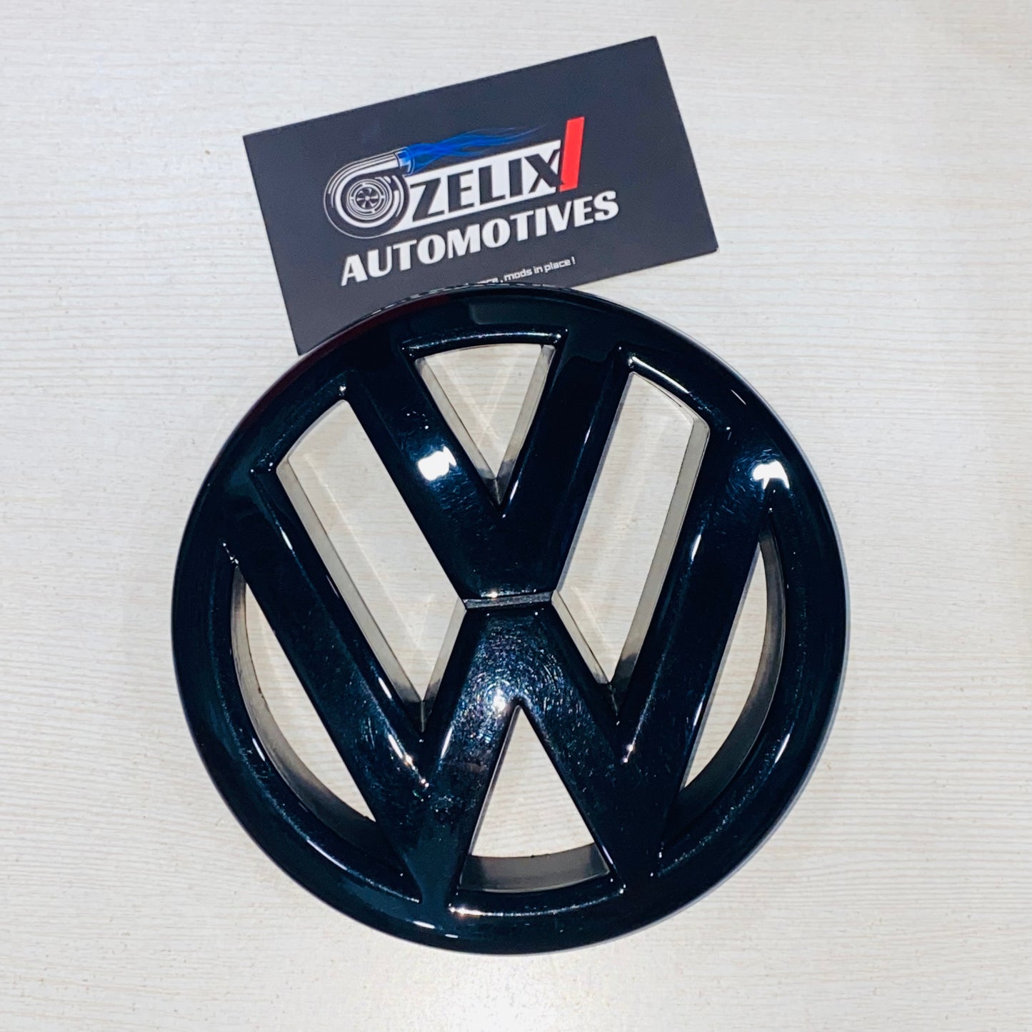 Black Volkswagen Jetta front grill logo