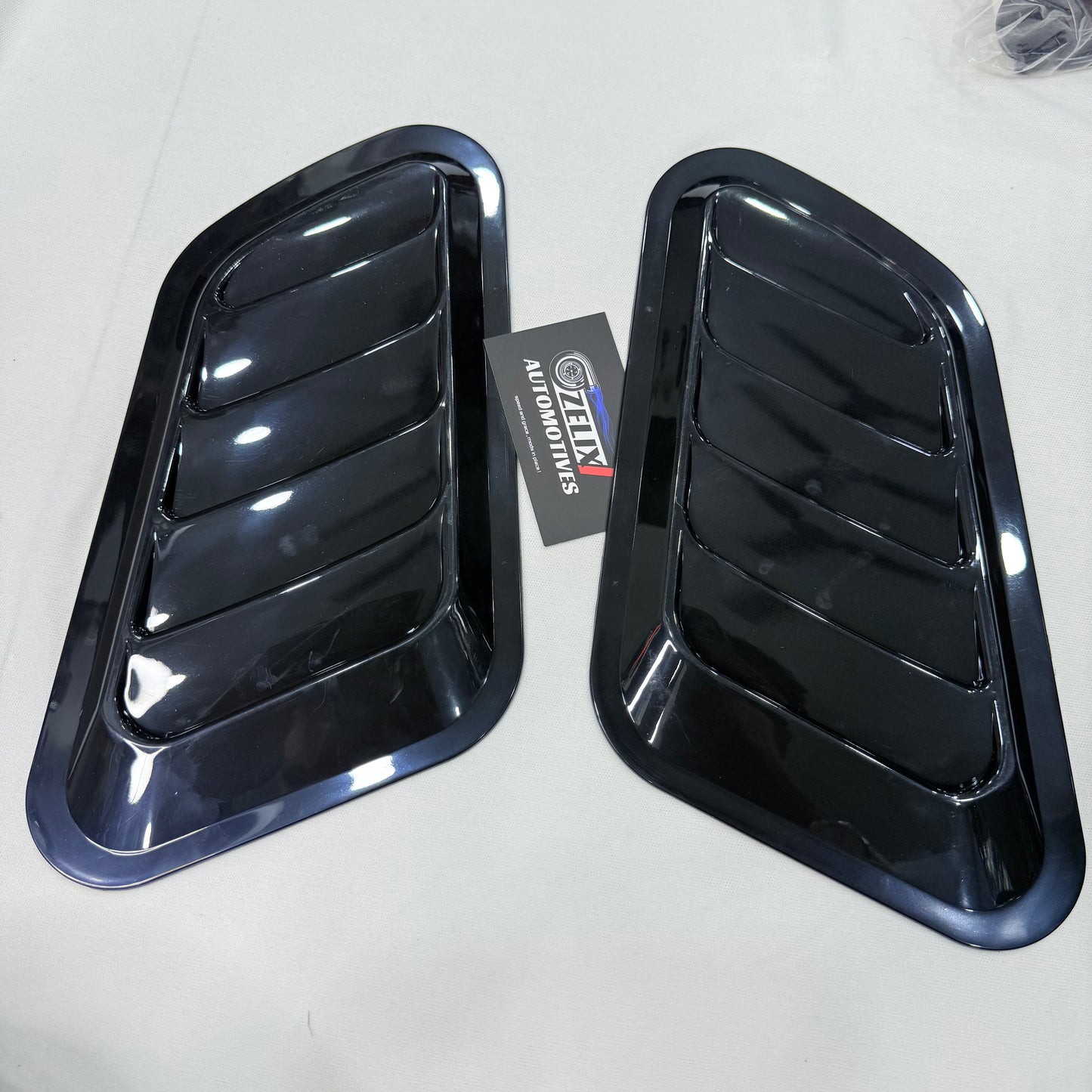 Universal 2 Pc Hood Scoop | Gloss Black | ABS