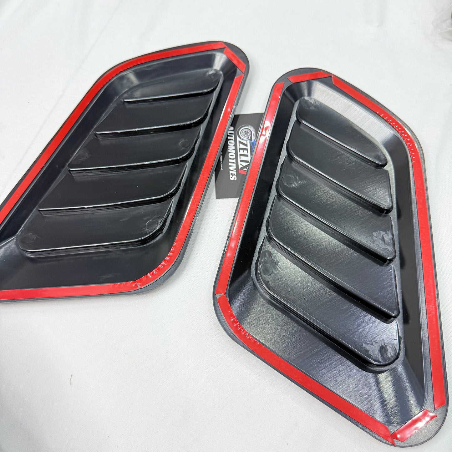 Universal Hood Scoop Set of-2 | Sporty Aftermarket in Black And Carbon Finish