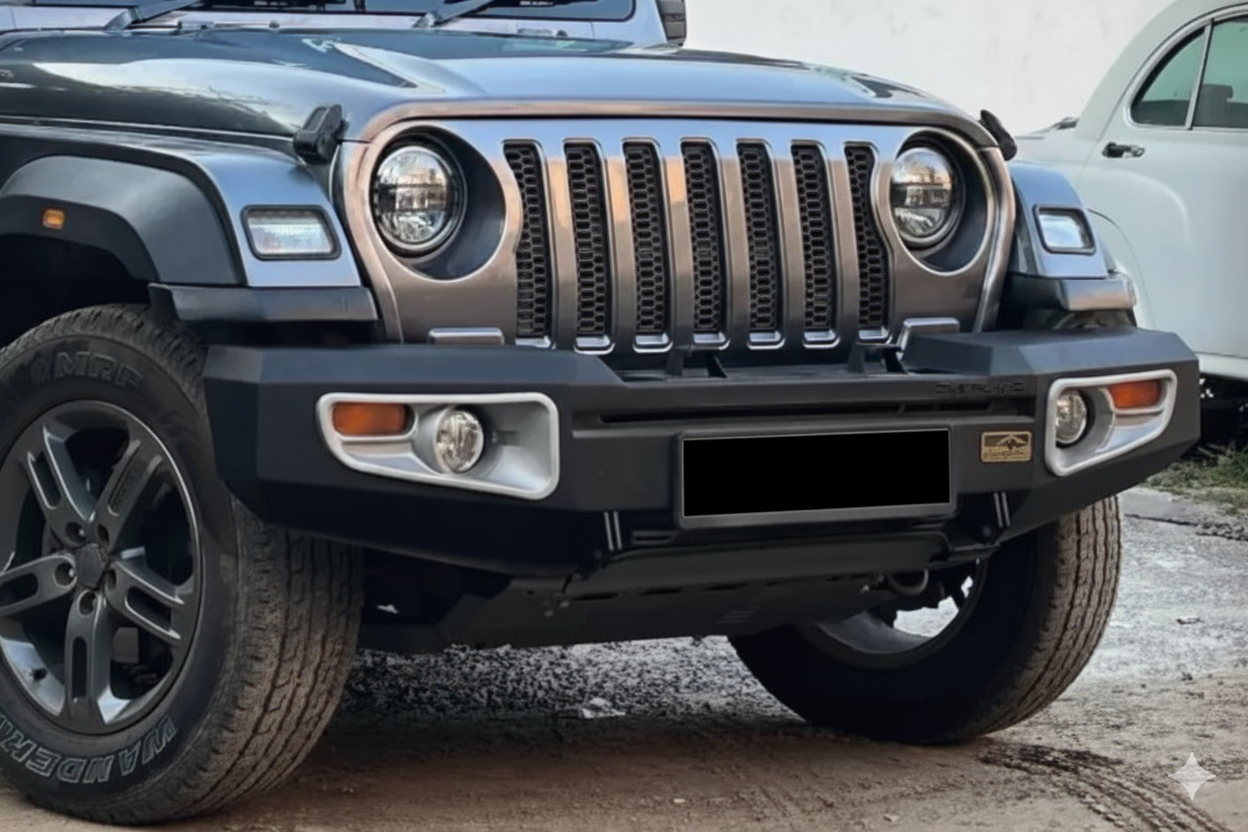 Wrangler Style Front Grille for Mahindra Thar – All Models