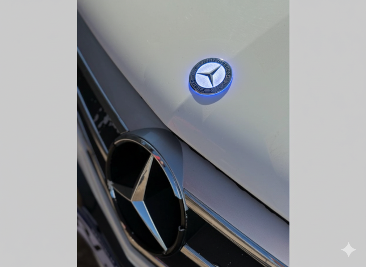 Original Style Mercedes Benz Hood Logo Badge