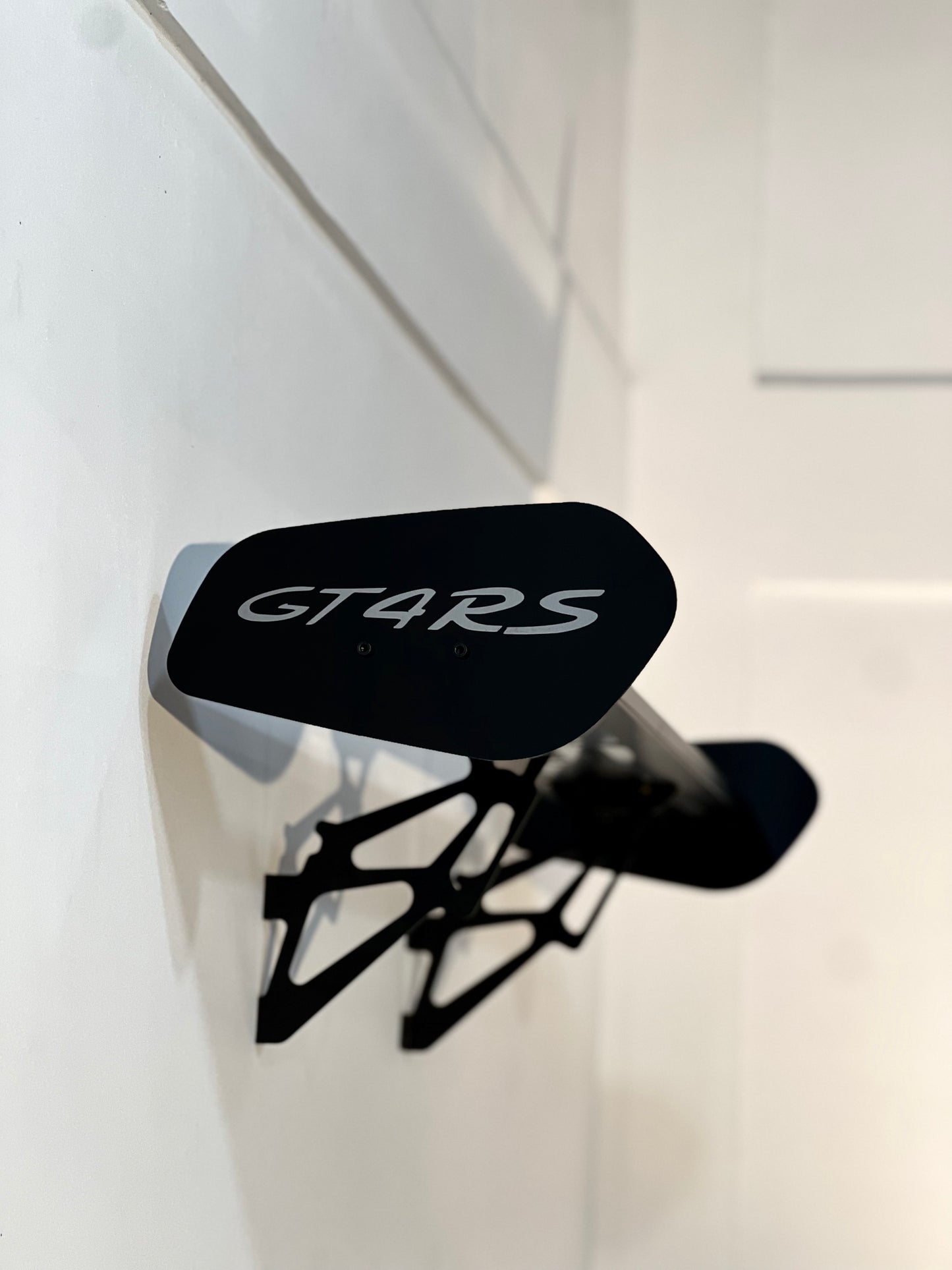 Porsche GT4 RS Metal Spoiler Shelf | Motorsports Inspired Display Shelf