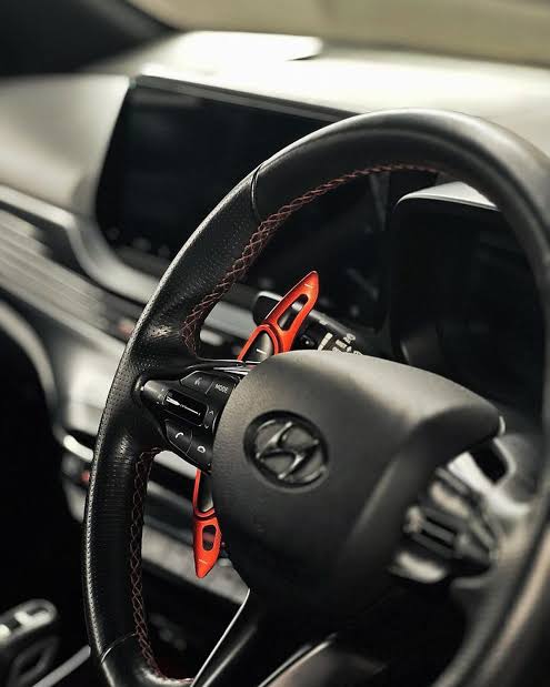 Hyundai N Line Paddle Shifter Extenders | Compatible with i20, Creta & Venue (Imported Aluminum)
