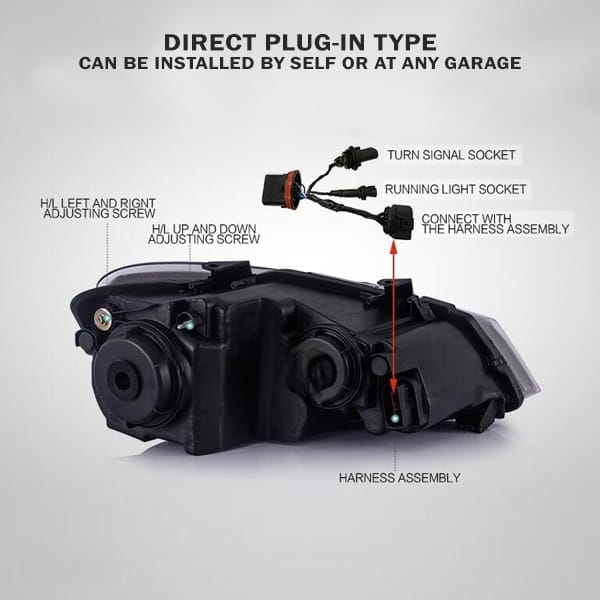 Polo Audi-Style Projector Headlights | Aftermarket