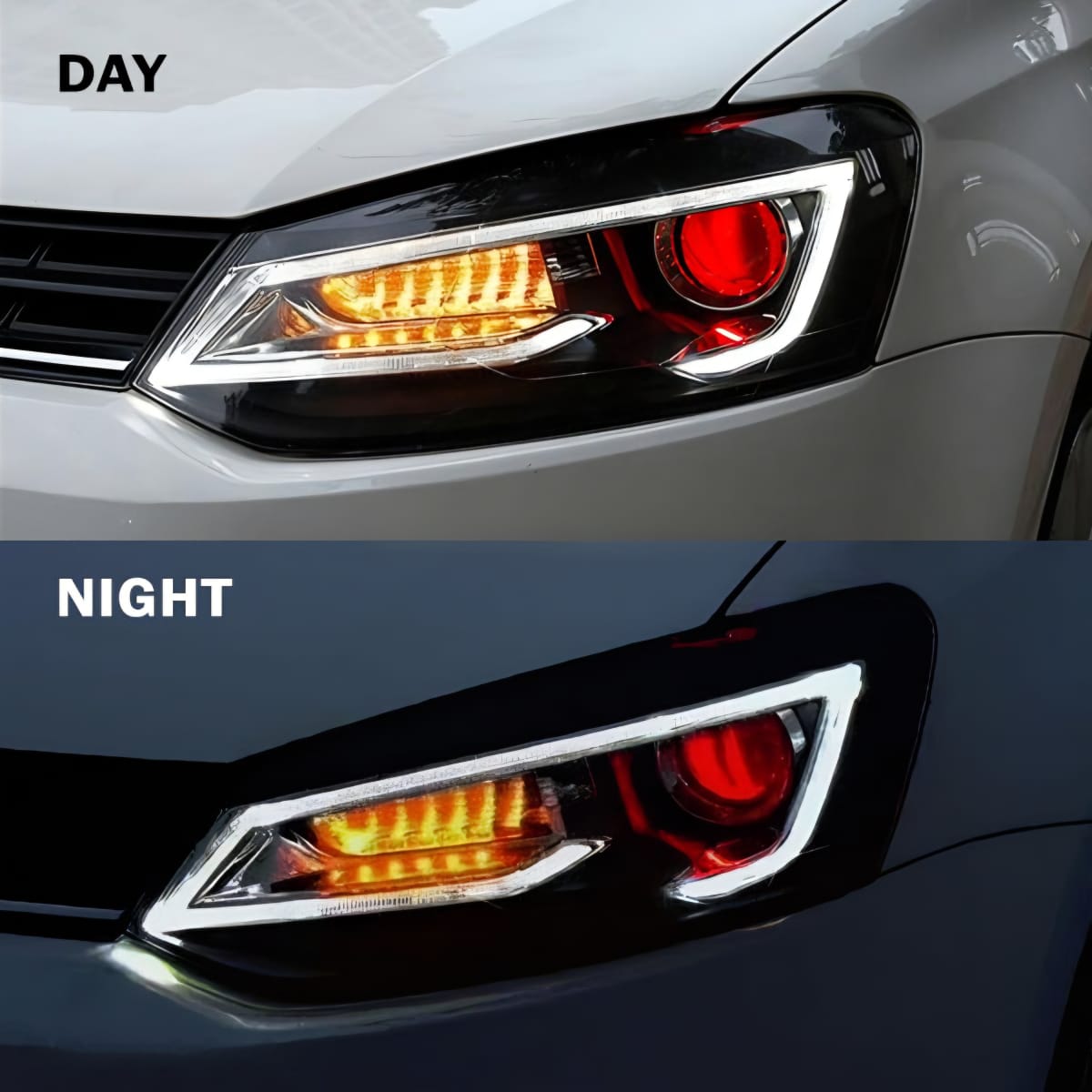 Polo Audi-Style Projector Headlights | Aftermarket