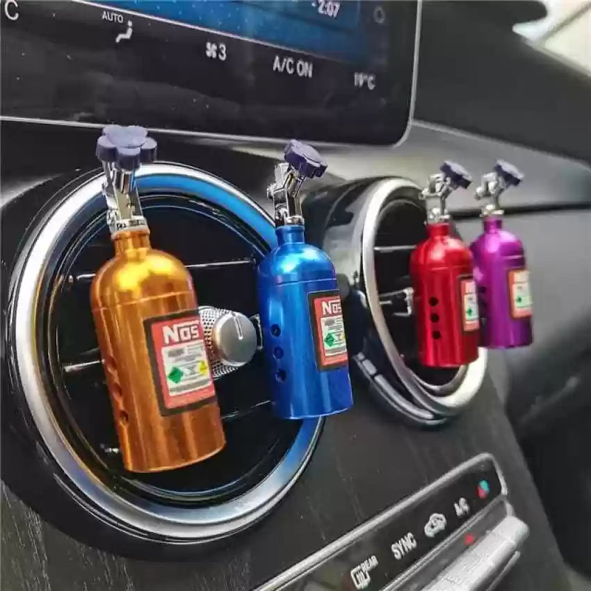NOS AC vent car air freshener in bottle design