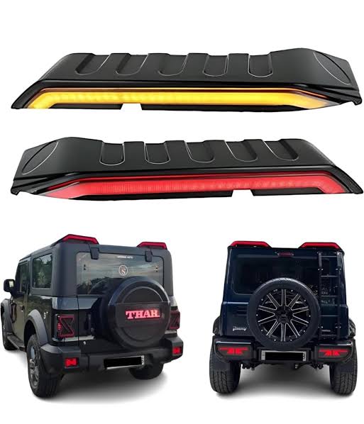 Thar And Jimny G-Wagon Style Rear Spoiler With LED Brake Light | Aftermarket ABS