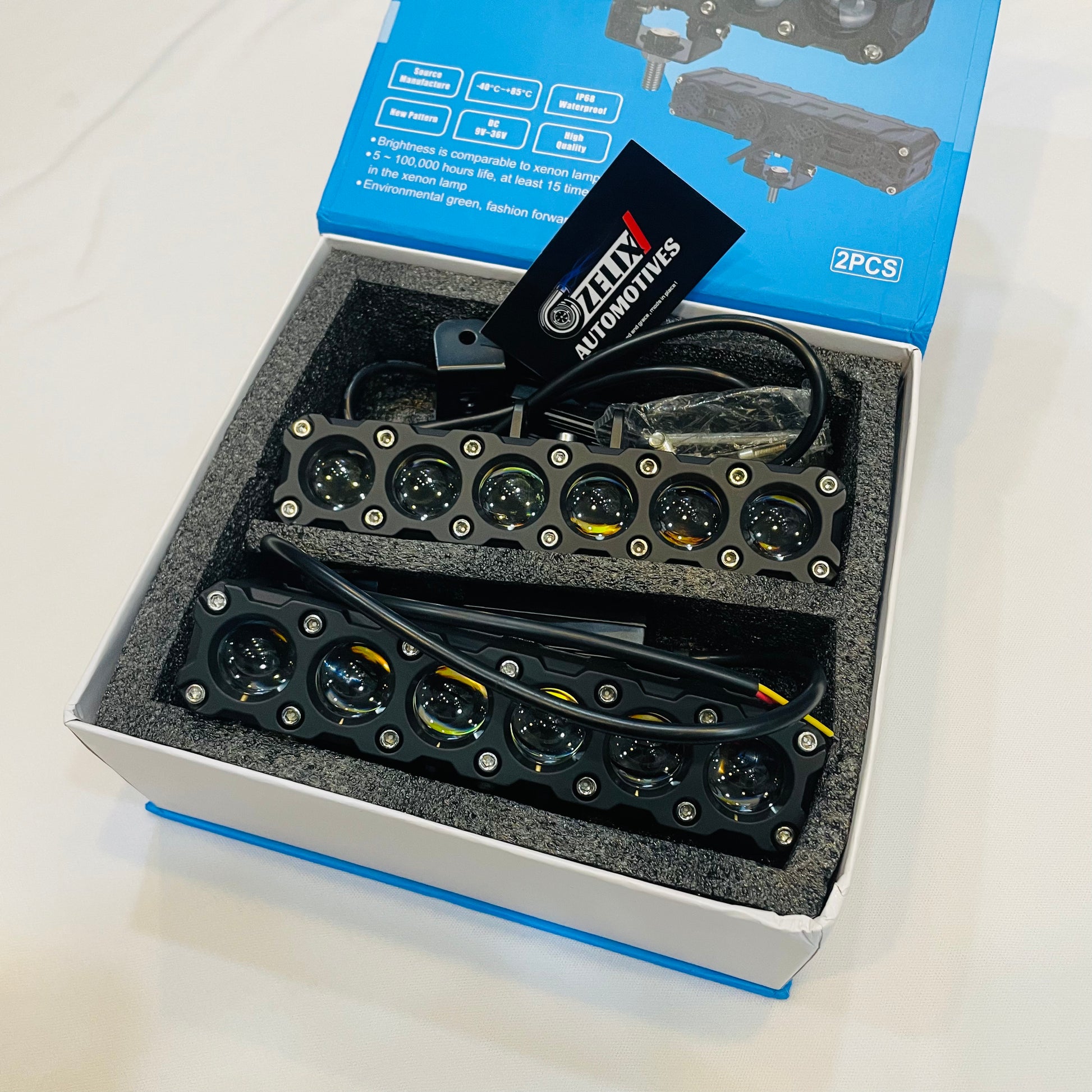 HJG 6 Lens With Devil Eye auxiliary LED light