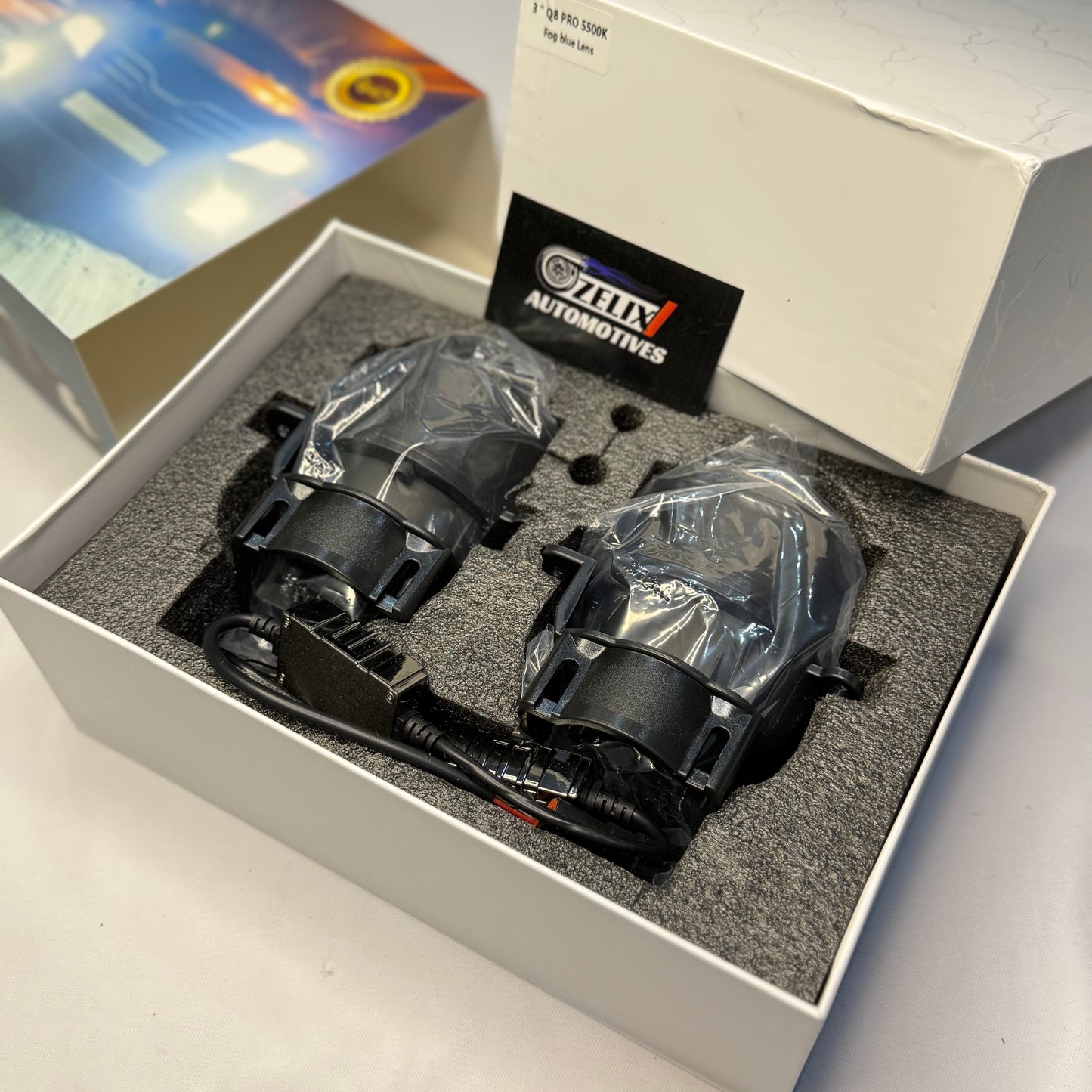 AES 3 Inch Laser Fog Lamps (Blue Lens)