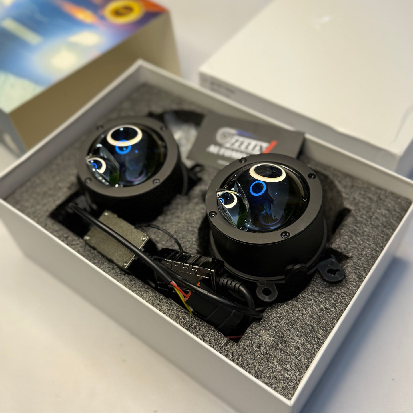 AES Laser Blue Fog Lamps 3-Inch | High Performance Fog Projector