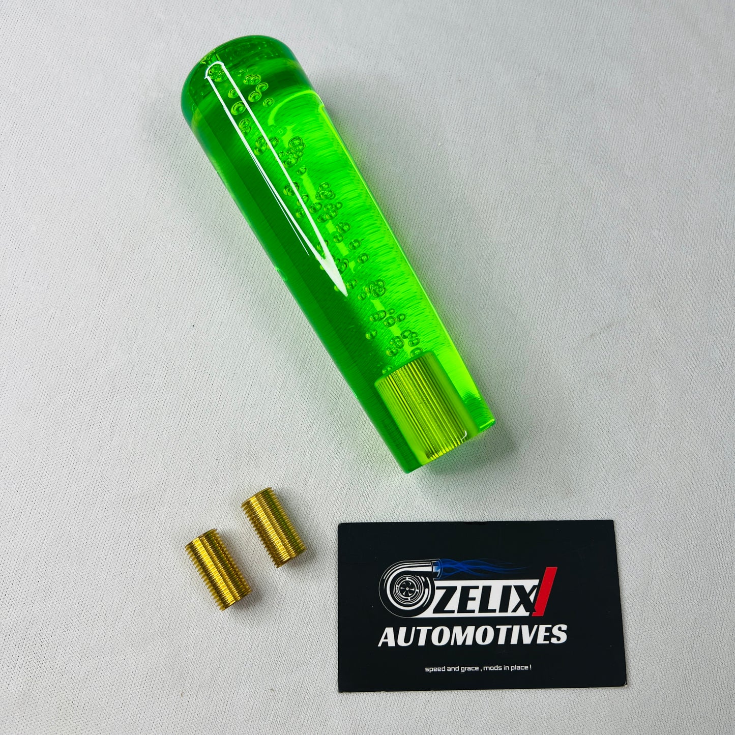 universal fit bubble gear knob in green