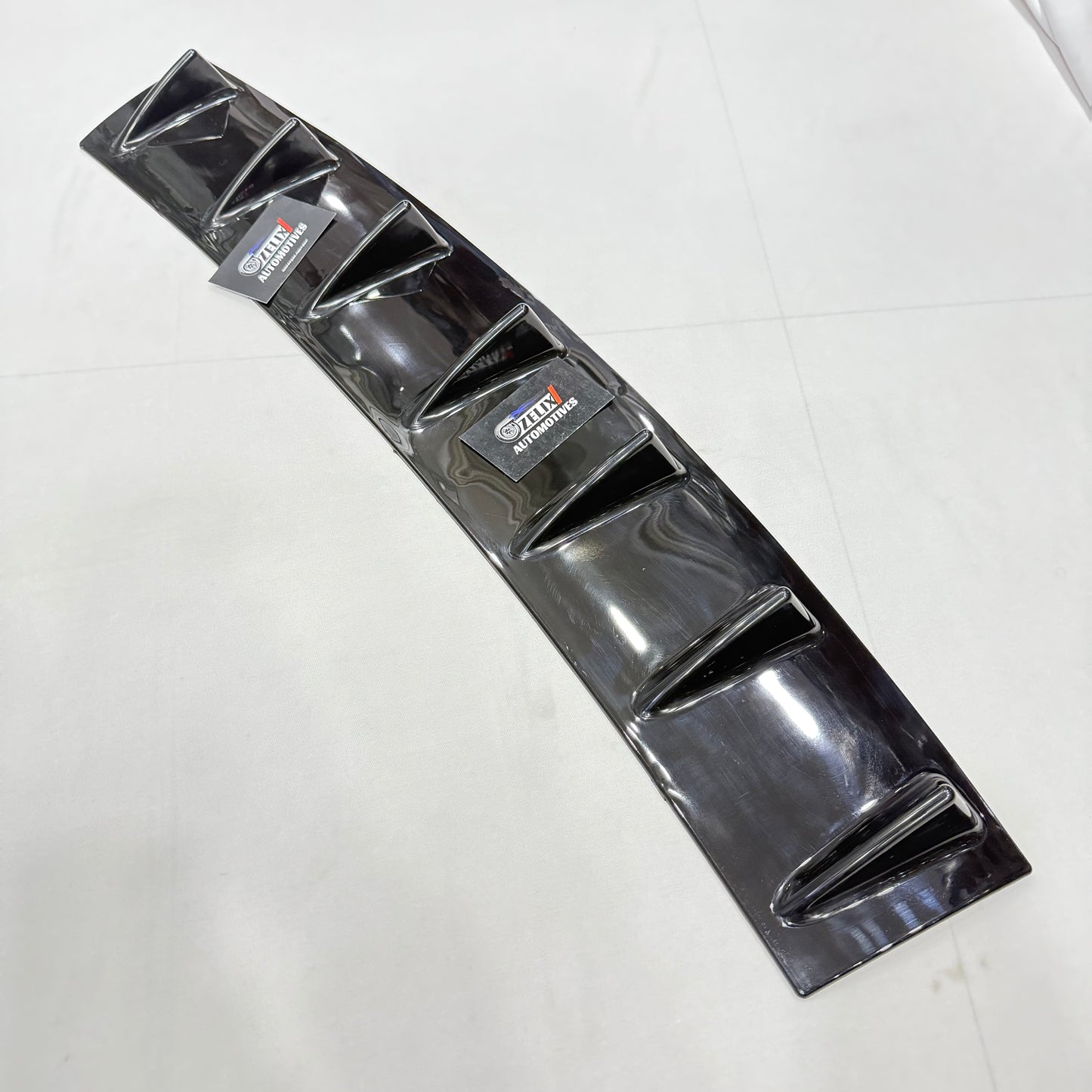 Universal 7-Fin Diffuser | Gloss Black Aftermarket ABS