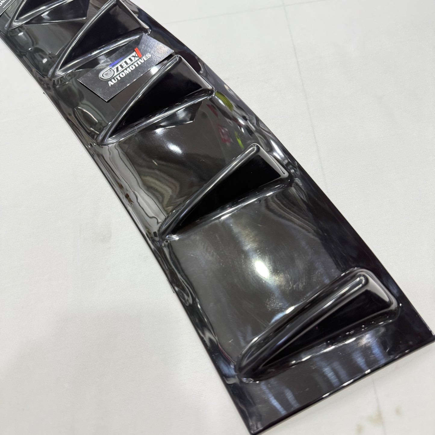 Universal 7-Fin Diffuser | Gloss Black Aftermarket ABS