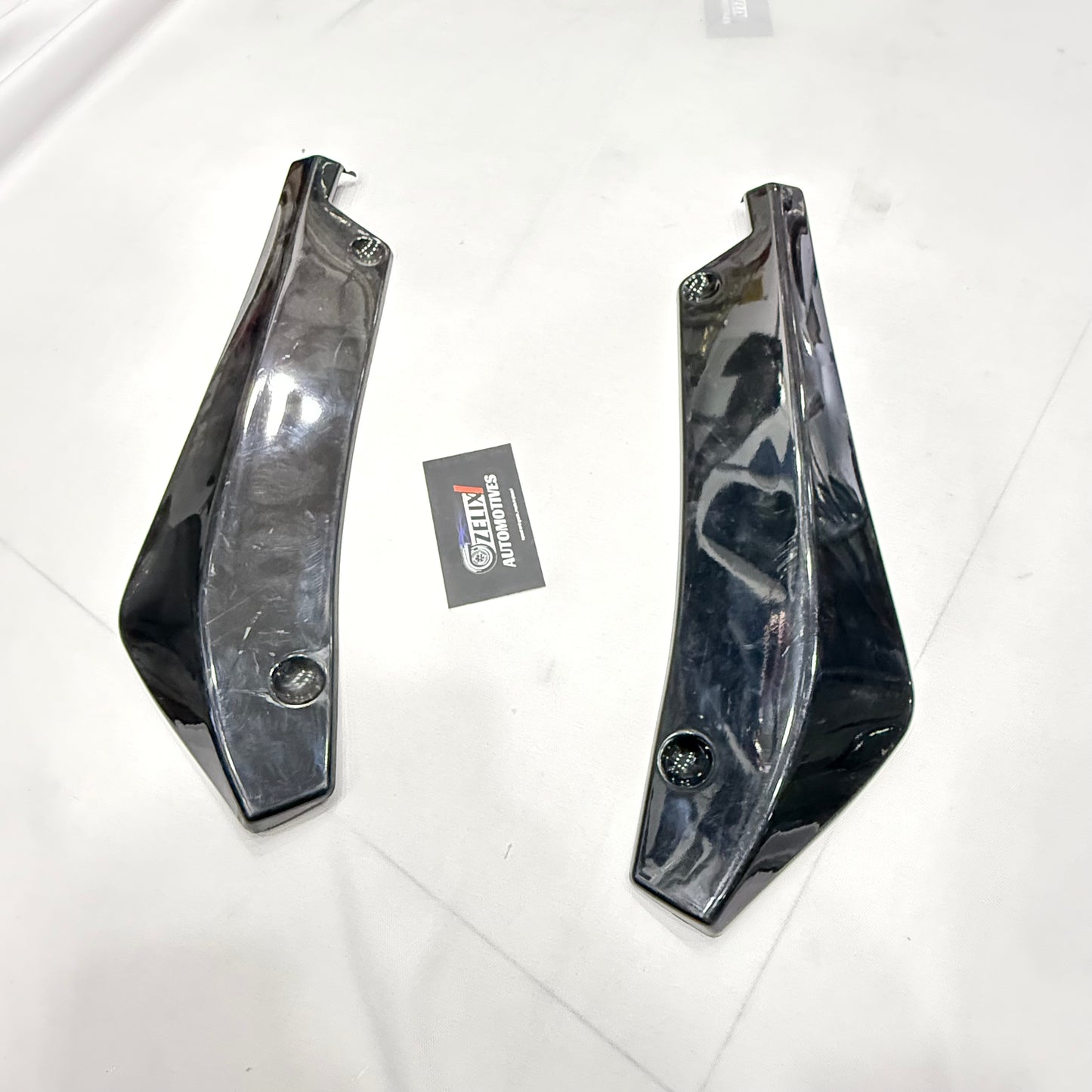 Universal Rear Splitter Set of-2 | Premium ABS Gloss Black Finish