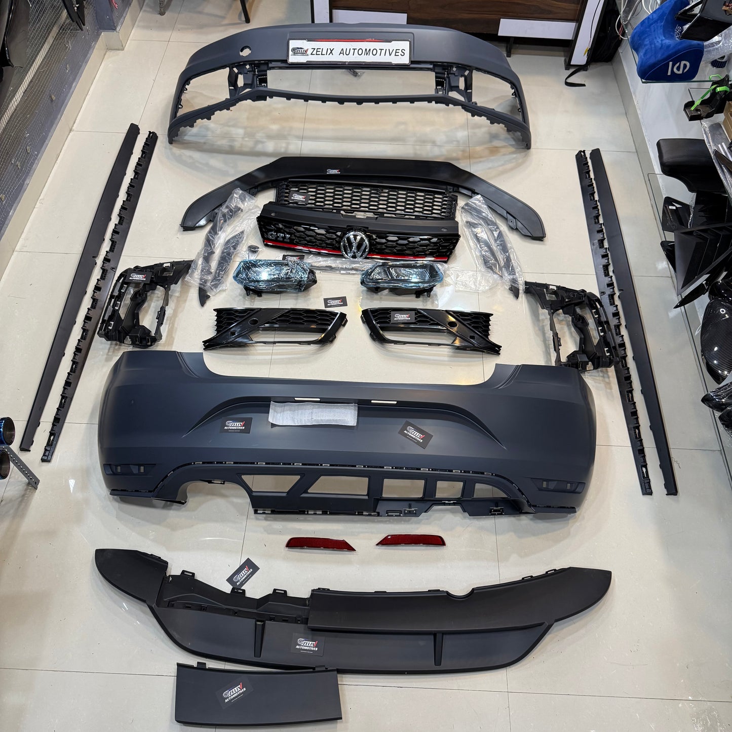 Polo (2010-2020) GTI Body Kit With Side Skirts Without Paint | Aftermarket ABS