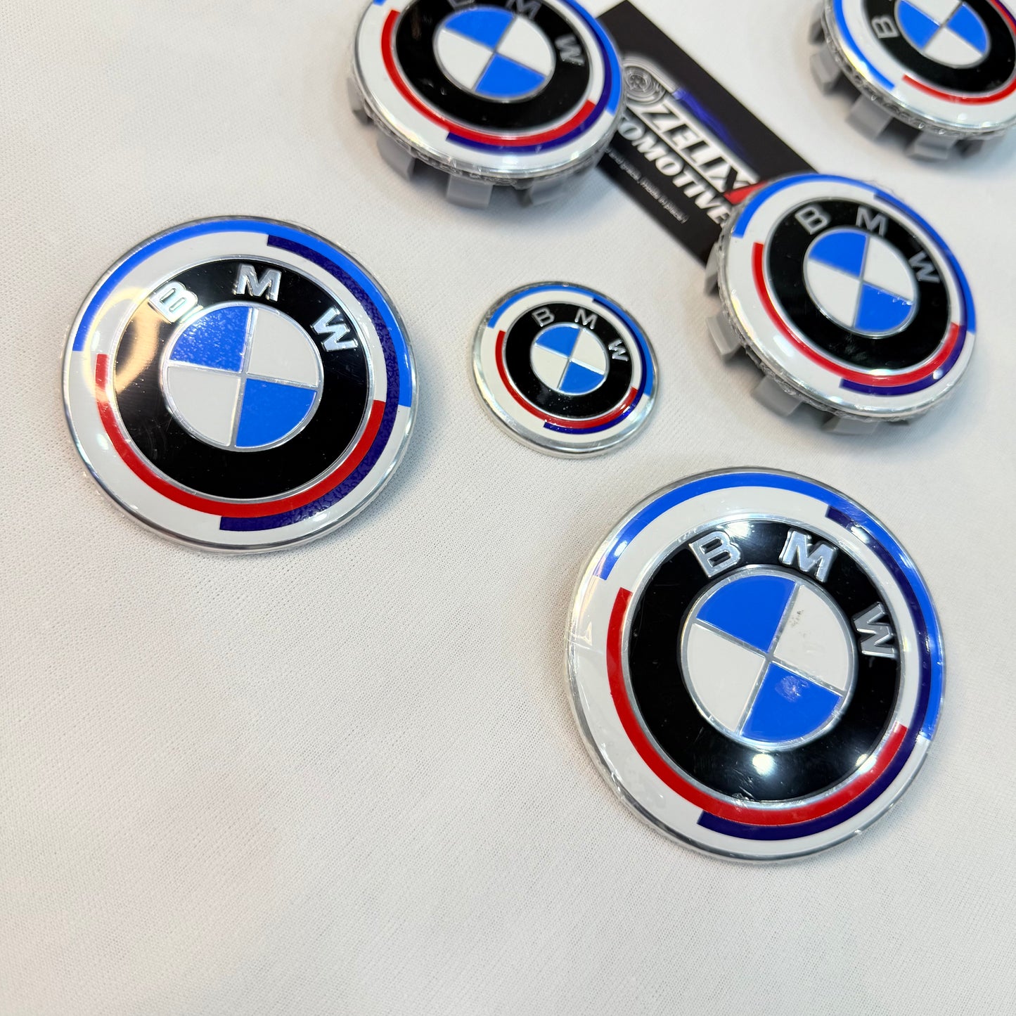BMW 50th Anniversary Emblems | Set of 7 Replacement Logos