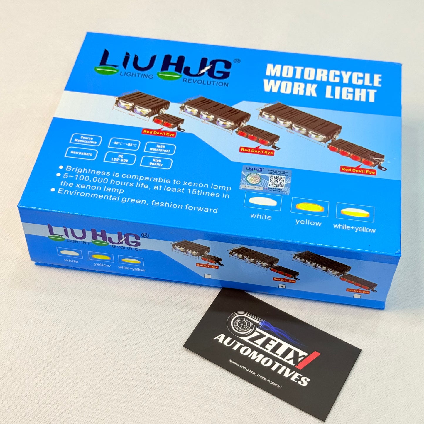 HJG Waymaker V4 3-LED Dual Color LED with Red Devil Eye