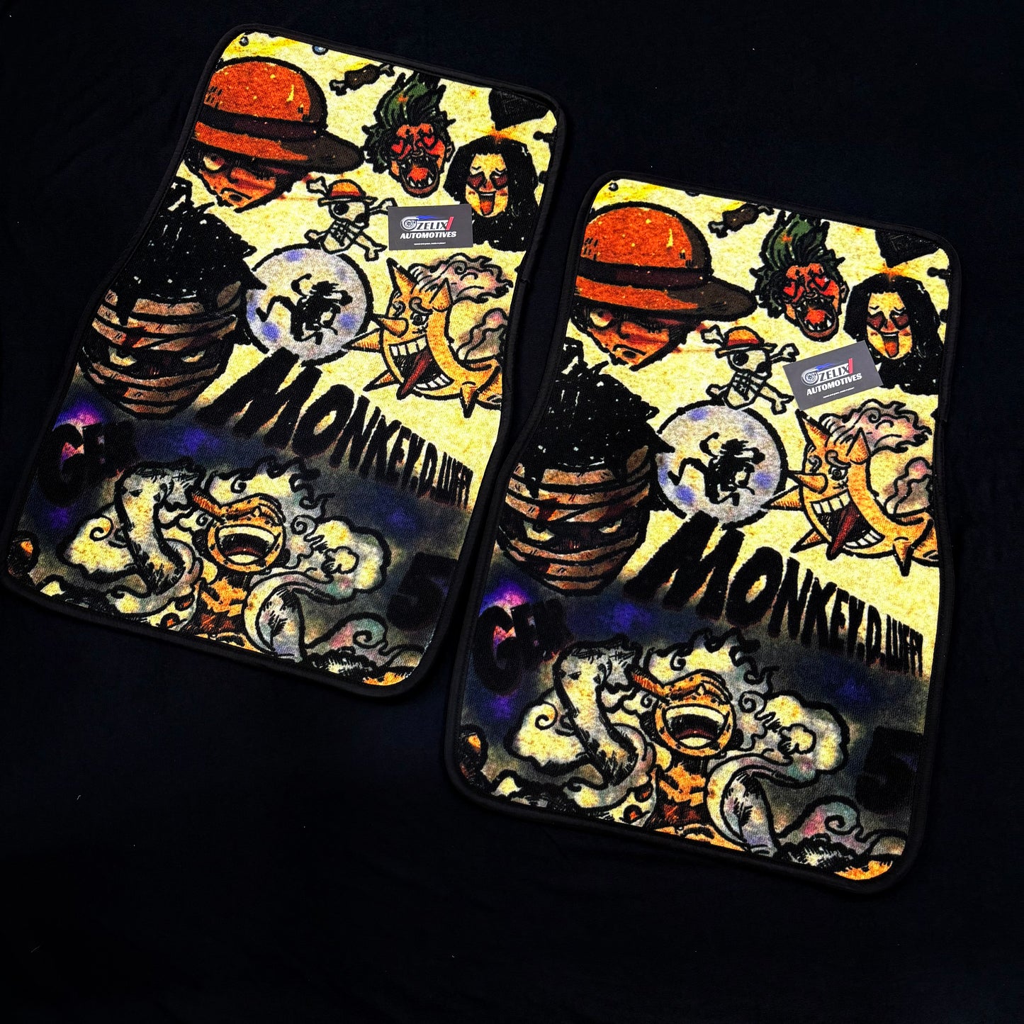 One Piece Gear 5 Luffy Car Mats | Universal