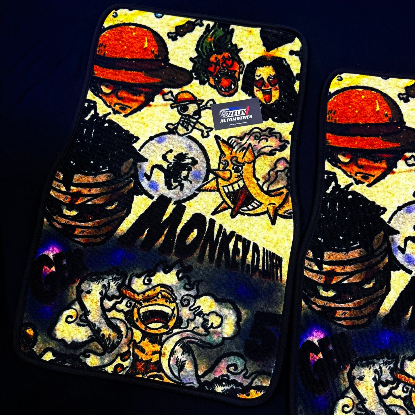 One Piece Gear 5 Luffy Car Mats | Universal