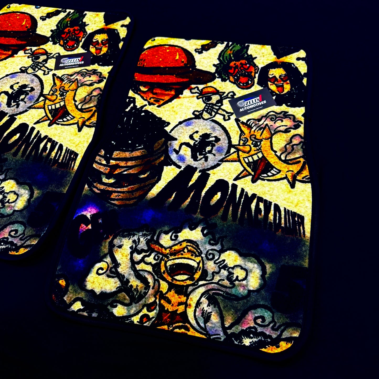 One Piece Gear 5 Luffy Car Mats | Universal