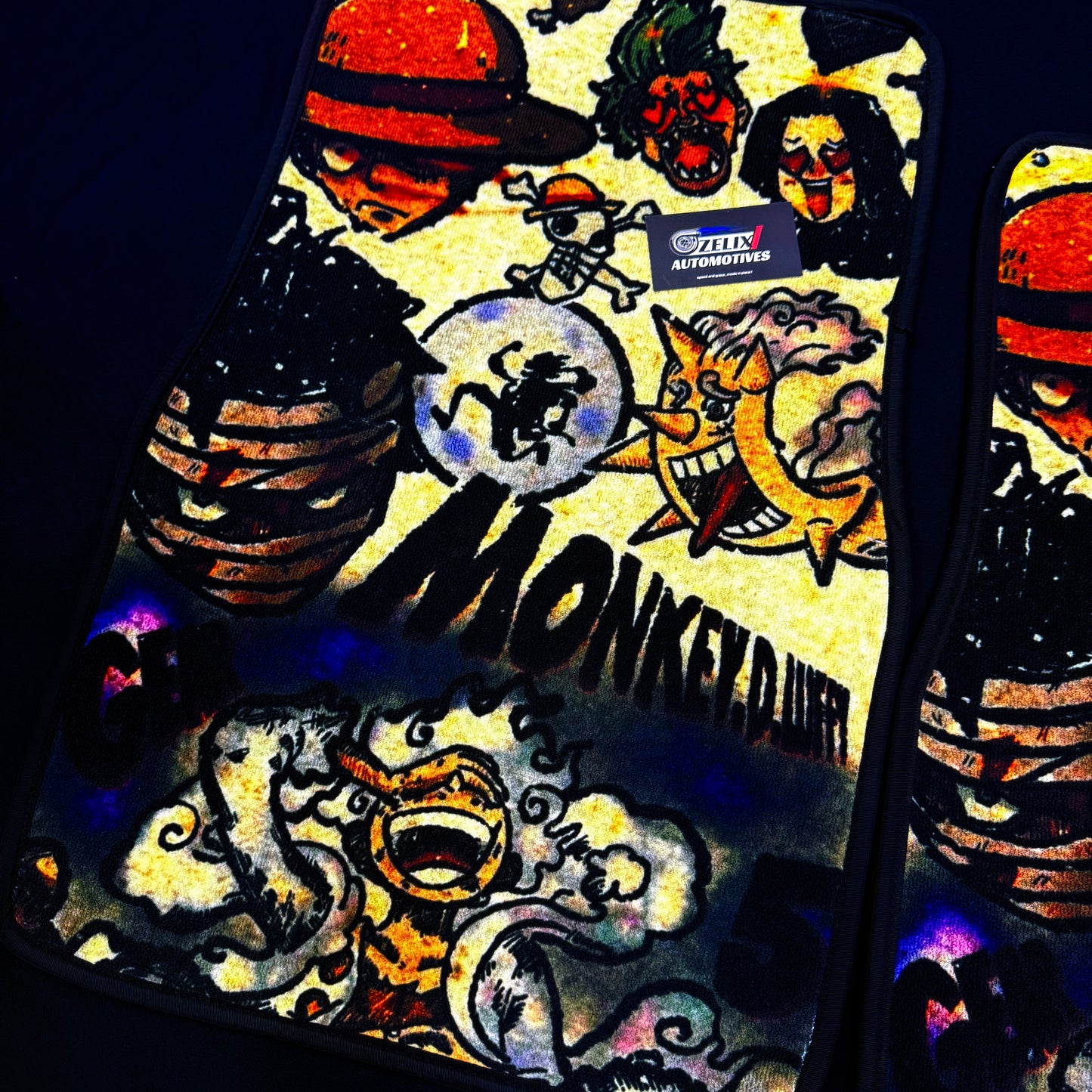 One Piece Gear 5 Luffy Car Mats | Universal